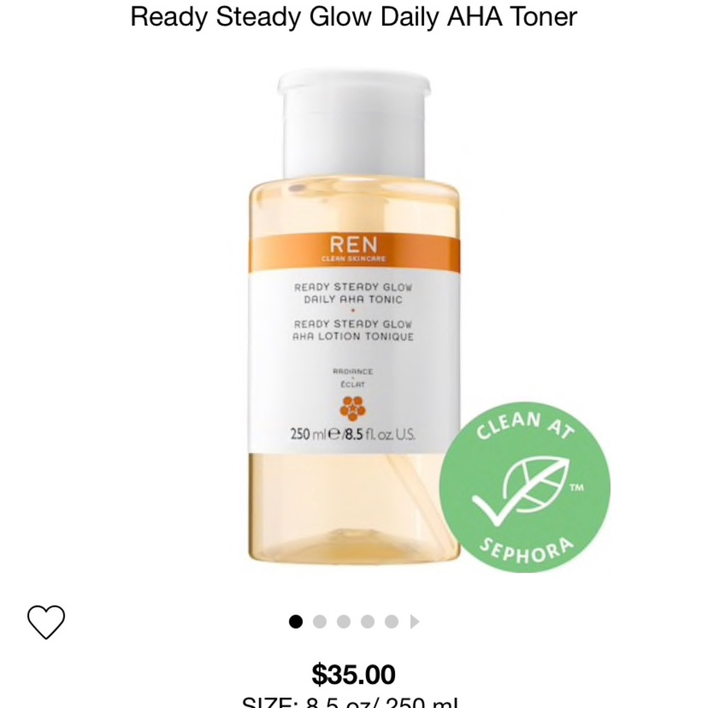 NEW! REN Skincare Full Size AHA Toner